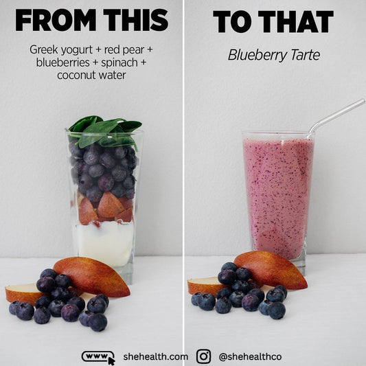 How to Make a Delicious Blueberry Tarte Smoothie with Five Simple Ingredients